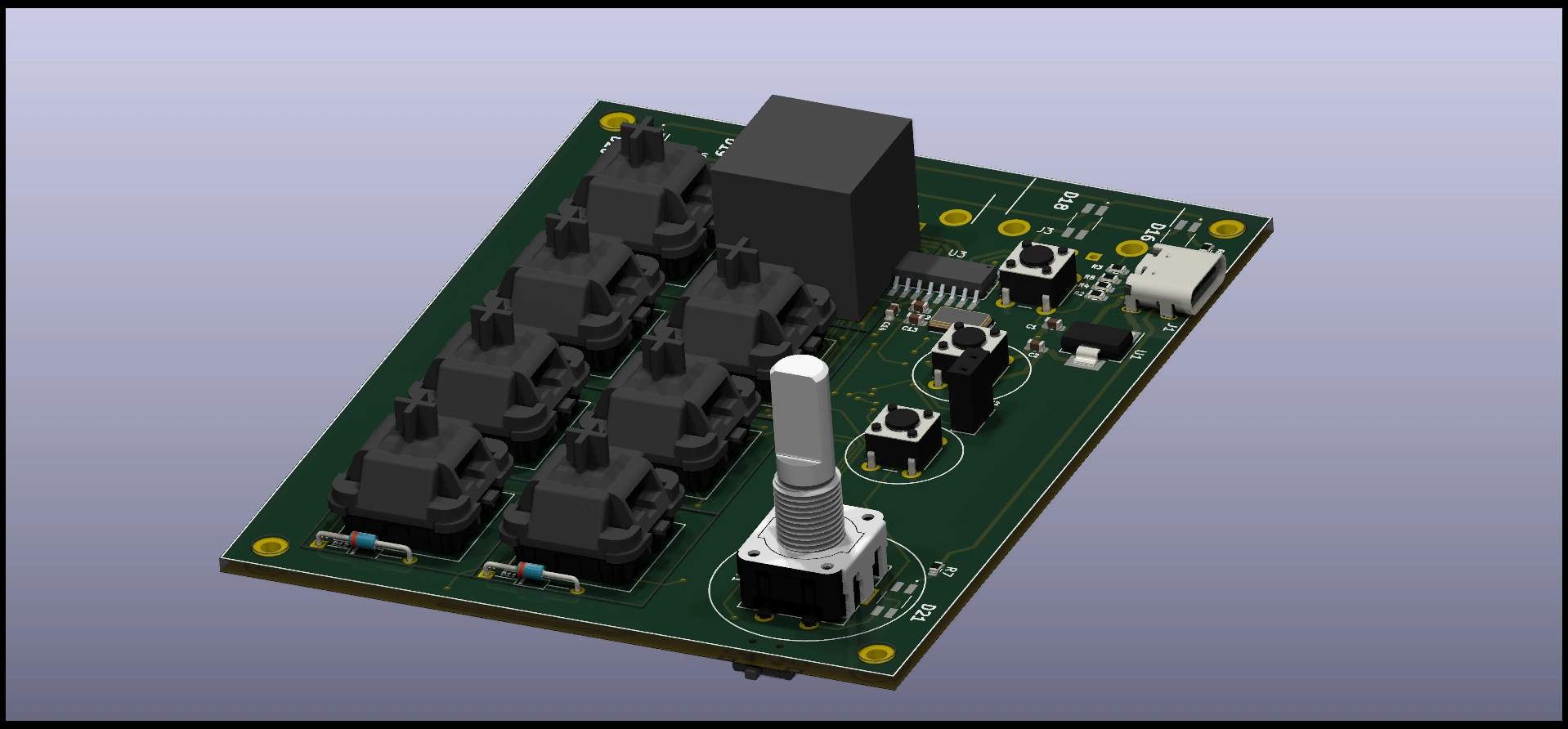 Macropad Front View
